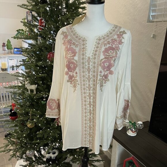 ANDREE BY UNIT LITTLE MISS MUFFIN TUNIC TOP IN SIZE MED - NWT (472) - Picture 1 of 2
